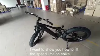 The fastest way to unlock your ebike MAX Speed Limite ,Speed limited off ,THE EASY WAY !