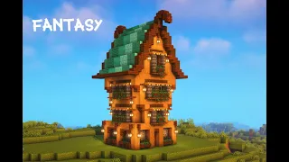 How to build a Fantasy House! [Tutorial] | Minecraft ASMR |