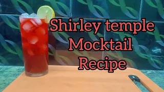 Shirley temple mocktail || How to make mocktail || Easy to make || The mocktail bar||