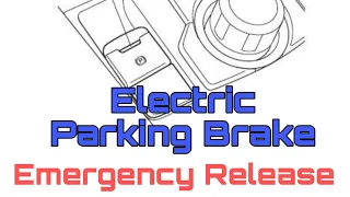 How to release Electronic Parking Brakes MazdaEmergency brake release