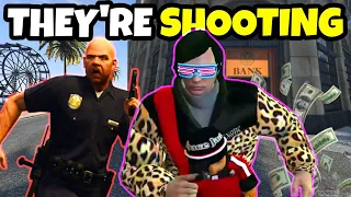 Escaping an INSANE Police Getaway in GTA 5 RP