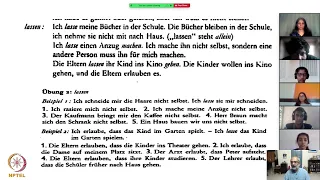 Das Verb lassen / Über eine Reise sprechen und schreiben