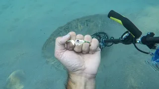 🌊💍🐙 Finds Underwater. Found a Gold Bracelet! Octopus. Star. Gold finds. Underwater Metal Detecring.