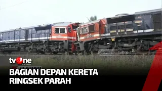 2 Kereta Api Batu Bara Tabrakan di Stasiun Rengas Lampung | Kabar Petang Pilihan tvOne