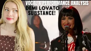Vocal Coach/Musician Reacts: DEMI LOVATO ‘Substance’ Live In Depth Analysis!