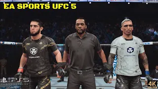 Islam Makhachev VS Charles Oliveira | UFC 5 | Gameplay [PS5 4K UHD]