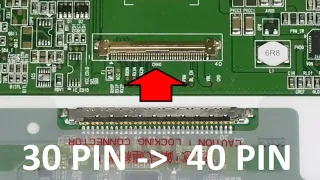 Подключаем матрицу 30 pin CCFL к 40 pin LED LVDS