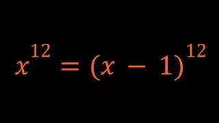 A Polynomial Equation | x^12=(x-1)^12