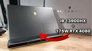 Alienware m16 - 175W RTX 4080 First Look.  How much faster than an overclocked 3070Ti?