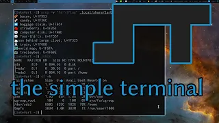 The Simple Terminal: st from Suckless, and how I extend it