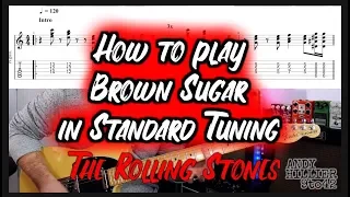 The Rolling Stones Brown Sugar in Standard Tuning Guitar Lesson