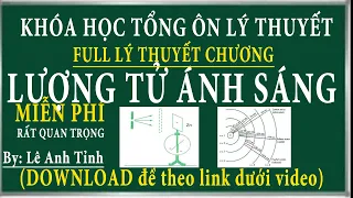 Tổng ôn lý thuyết vật lý 12 (lý thuyết chương lượng tử ánh sáng)