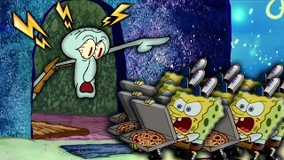 Squidward KICKS OUT 10 million Spongebobs of his house