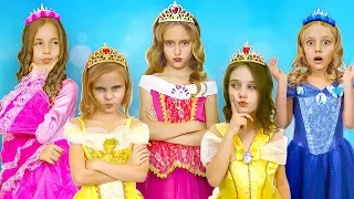 Sasha and friends play princesses