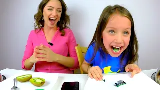 Real Food VS TOXIC WASTE Candy Challenge Video for Kids Children