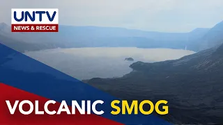 Bulkang Taal, patuloy sa pagbuga ng volcanic smog o vog