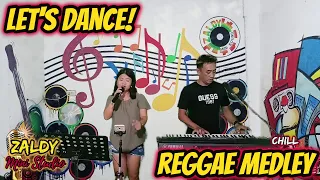 LET'S DANCE! REGGAE MEDLEY - JAMMING TIME - CATHY & ROMEL JAM AT ZALDY MINI STUDIO