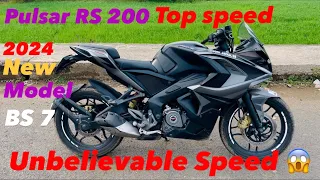 Bajaj Pulsar RS 200 BS 7 Top Speed | new model 2024 | Unbelievable Speed