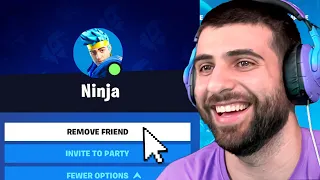 If I Laugh I UNFRIEND Ninja on Fortnite