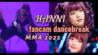 [MMA 2022] HANNI (NEWJEANS) DANCE BREAK FOCUS