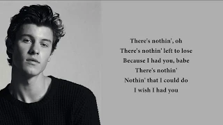 Shawn Mendes - Because I Had You (lyrics)