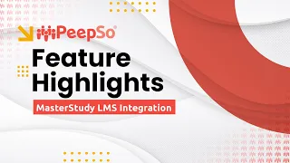 PeepSo Feature Highlights: MasterStudy LMS Integration