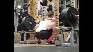 Week 3: Pause Squat 157.5kg 1 Rep 152.5kg 5 Reps, Box Jumps