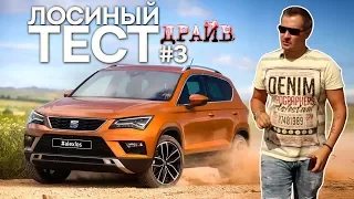 Лосиный ТЕСТ драйв #3. Seat Ateca 2017(Сеат Атека). Киев-Харьков-Киев. Честный обзор авто.