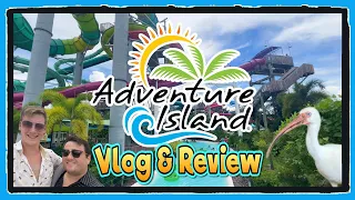 ADVENTURE ISLAND Vlog & Review: Busch Gardens' Waterpark in Tampa Bay, FL!