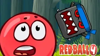 Red Ball 4 - Gameplay Walkthrough Deep Forest Maps - All Levels + Boss Hints