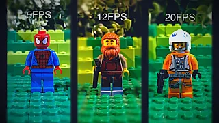 ANIMATING AT DIFFERENT FPS | WITH TRANSITIONS | 5FPS - 12FPS - 20FPS | #lego #stopmotion #animation