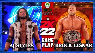 WWE 2K22 Gameplay #2: AJ Styles vs. Brock Lesnar (c) | WWE Championship | WWE Survivor Series