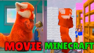 OMG! Turning Red MOVIE VS MINECRAFT!