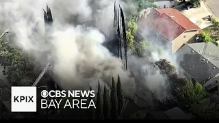 Multiple homes burn simultaneously in east San Jose Sunday evening