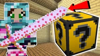 Minecraft: JEN'S FAVORITE LUCKY BLOCK!! (PINK WEAPONS, SPOOKAY CRAFTING, & MORE!) Mod Showcase