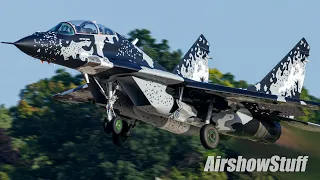 Civilian MiG-29 and Polaris "Ghost Squadron" - Friday - EAA AirVenture Oshkosh 2023