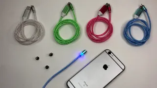 Магнитный кабель Обзор lightning / type-c / micro usb