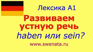 А1  Развиваем устную немецкую речь I haben/sein I #deutschkurs Фразы с переводом