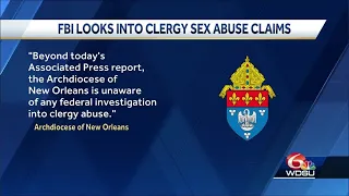 FBI looking into clergy sex abuse claims