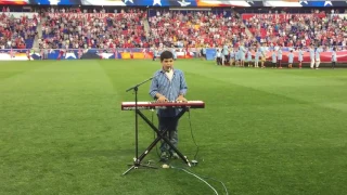 ETHAN WALMARK sings National Anthem for NY RED BULLS