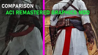 Assassin's Creed 1 Remastered RTX ON GRAPHICS MOD Comparison & Talking About AC1 Remake & My Channel