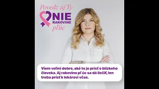 Zuzana Písečná ambasádorka kampane POVEDZME NIE RAKOVINE PĽÚC