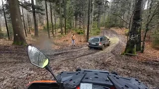 Rainy sunday ride and some rocky trails pt2. #atv #cfmoto520 #offroad #adventure #enduro #atvoffroad