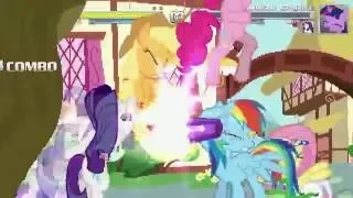 AN Mugen Request #582: Pinkie Pie, Rainbow Dash & Fluttershy VS Twilight Sparkle, Rarity & Applejack