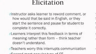 Corrective Feedback Types Part 1