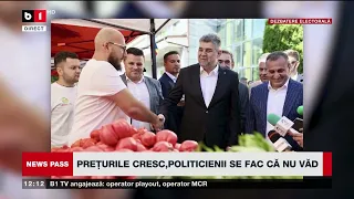 NEWS PASS. POLITICIENII EVITĂ EXPLOZIA PREȚURILOR. LEBĂDA NEAGRĂ, AȘTEPTATĂ ÎN CAMPANIE  P1