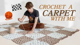 CHECKERED CROCHET CARPET | BEGINNER TUTORIAL | Henri Purnell