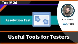 Resolution Test - Useful Tool for Software Testers