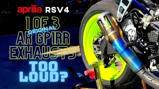 The ORIGINAL Aprilia RSV4 Austin Racing GP1RR Full Exhaust SOUND CHECK (Cold Start)