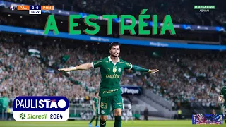 PES 2021 - A ESTREIA COM O PALMEIRAS NO PAULISTÃO 2024